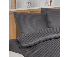 Riposo Satino užvalkalas pagalvei Stripe Anthracite 40x60 cm