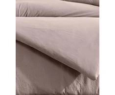 Riposo STONE WASHED medvilnės patalynės komplektas TAUPE 200x220 cm