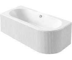 Akrilinė kampinė vonia Rea Orion Stripe Left 150cm
