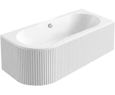 Akrilinė kampinė vonia Rea Orion Stripe Right 150cm