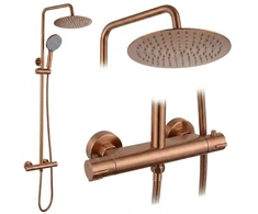 Dušo Komplektas Be Čiaupo Su Termostatu Rea Lungo Copper