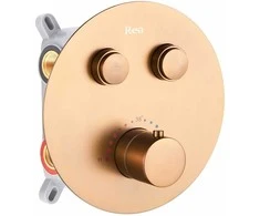 Įleidžiamas dušo komplektas Rea LUNGO COPPER BRUSH BOX