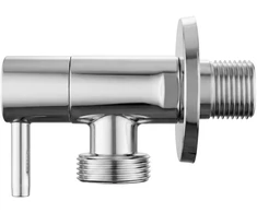 Kampinis vožtuvas 1/2" x 3/4" Chrome