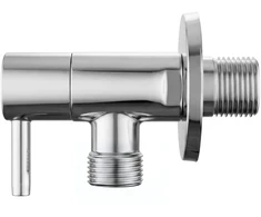 Kampinis vožtuvas 1/2" x 3/8" Chrome
