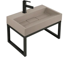 Konglomerato Praustuvas Rea Goya Taupe 60cm + Stovas