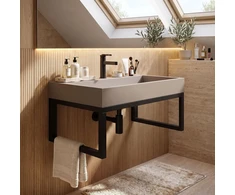 Konglomerato Praustuvas Rea Goya Taupe 70cm + Stovas