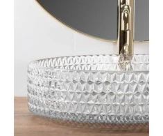 Kriauklė stalviršio Rea Cristal Transparent 39