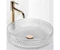 Kriauklė stalviršio Rea Cristal Transparent 39