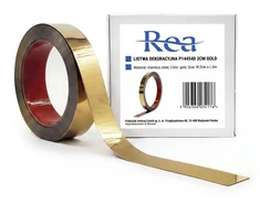 Lipni Dekoratyvinė Juostelė Rea P14454d 2cm Gold