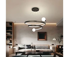 Lubinis šviestuvas Toolight Lhj029-cp Juodas Pakabinamas Šviestuvas