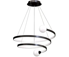 Lubinis šviestuvas Toolight Lhj029-cp Juodas Pakabinamas Šviestuvas