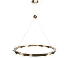 Lubinis šviestuvas Toolight Loop LED pakabinamas lubų šviestuvas APP1549-cp Gold + nuotolinio valdymo pultas