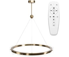 Lubinis šviestuvas Toolight Loop LED pakabinamas lubų šviestuvas APP1549-cp Gold + nuotolinio valdymo pultas