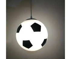 Lubinis šviestuvas Toolight LAMPA SUFITOWA WISZĄCA PIŁKA NOŻNA SZKLANA 25cm E27 DO POKOJU DZIECIĘCEGO