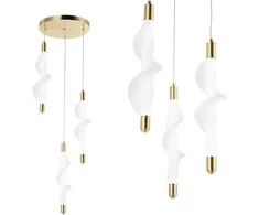 Lubinis šviestuvas Toolight Šviestuvas LED G009-3CPR Baltas/GOLD