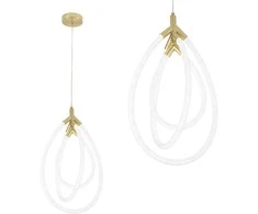 Lubinis šviestuvas Toolight Šviestuvas LED G018-CP Gold
