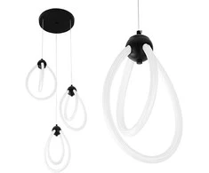 Lubinis šviestuvas Toolight Šviestuvas LED G022-3CPR Juodas