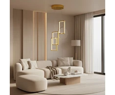 Lubinis šviestuvas Toolight Šviestuvas Led Lhj088-3cp Gold