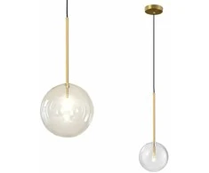 Lubinis šviestuvas Toolight Šviestuvas lubinis stiklo rutuliai 15cm APP1680-1CP