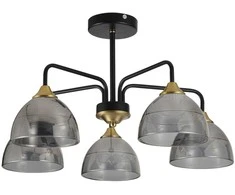 Lubinis šviestuvas Toolight Šviestuvas lubinis G085-5C Juodas Pilkas