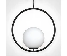Lubinis šviestuvas Toolight Šviestuvas lubinis stiklo rutulys G110-1W Juodas Baltas