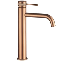 Maišytuvas Praustuvui Rea Lungo Grip Copper High Auksinis Mažas