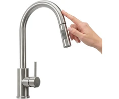 Maišytuvas virtuvės Rea Fresh Touch Nickel