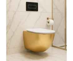 PAKABINAMAS KLOZETAS Rea Carlo Mini Tornado NF Baltas GOLD