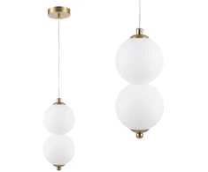 Pakabinamas šviestuvas Toolight LED pakabinamas lubinis šviestuvas LHJ117-2CP valytas auksas
