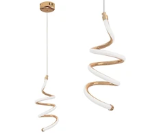 Pakabinamas šviestuvas Toolight Pakabinamas lubų LED šviestuvas LHJ096-1CP light rose auksinis