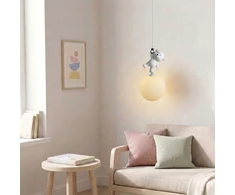 Pakabinamas šviestuvas Toolight PAKABINAMAS LUBINIS ŠVIESTUVAS MEŠKIS STOVINTIS ANT MĖNULIO G166-1CP
