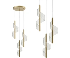 Pakabinamas šviestuvas Toolight PAKABINAMAS LUBINIS LED ŠVIESTUVAS G178-3CP GOLD