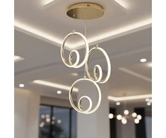 Pakabinamas šviestuvas Toolight šviestuvas LED LHJ095-3CP GOLD