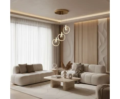 Pakabinamas šviestuvas Toolight šviestuvas LED LHJ093-3CP GOLD