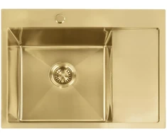 Plieninė kriauklė Fin BRUSH GOLD