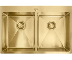 Plieninė kriauklė Joel BRUSH GOLD