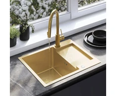 Plieninė kriauklė Paul BRUSH GOLD