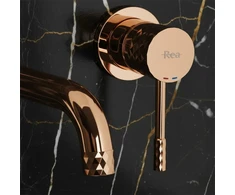 Potinkinis praustuvo maišytuvas Rea Rose Lungo Diamond Copper + BOX