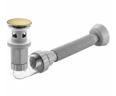 Praustuvo Sifonas Su „click-clack“ Vožtuvu Rea Flow Gold