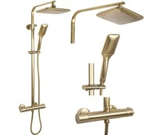 Dušo maišytuvas Rea TOM BRUSHED GOLD Termostat