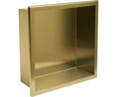 rea bathroom shelf 30x30 auksinis brush