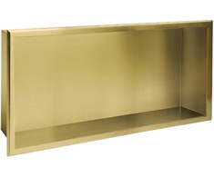 rea bathroom shelf 30x60 auksinis brush
