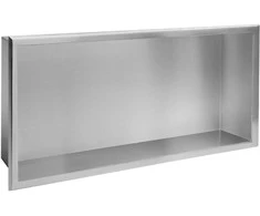 rea bathroom shelf 30x60 steel brush