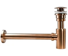Rea Copper Mat Praustuvo Sifonas Su "click" Kištuku