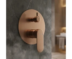 Rea Drop Copper juodas paslėptas dušo rinkinys + DĖŽUTĖ