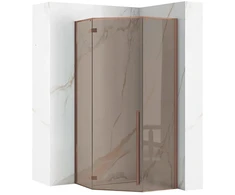 rea Dušo Kabina Diamond 90x90 Copper Be dušo padėklo