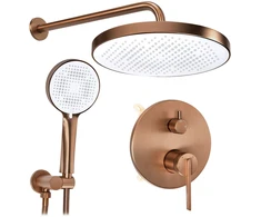 Rea Grace Copper Juodas Paslėptas Dušo Rinkinys + Dėžutė