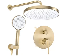 Rea Grace Gold Juodas Paslėptas Dušo Rinkinys + Dėžutė