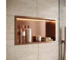 rea Įmontuojama Vonios Lentyna Led 30x60 Copper