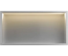 rea ĮMONTUOJAMA VONIOS LENTYNA LED 30x60 steel brush